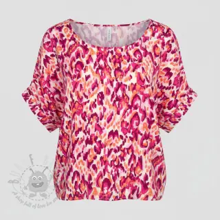 Viscose STRETCH Ikat fuchsia