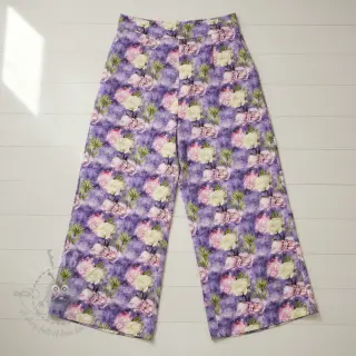Viscose Artistic flowers design C digital print