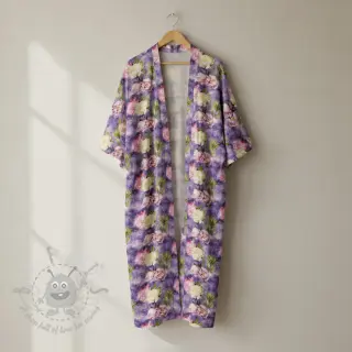 Viscose Artistic flowers design C digital print