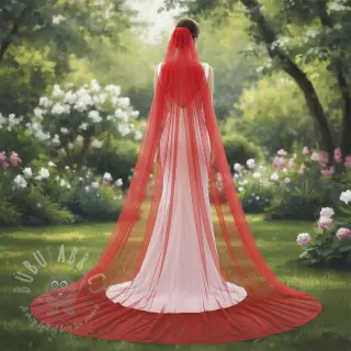 Tule voor TUTU-rok red 160 cm