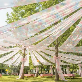 Tule voor TUTU-rok Rainbow design H