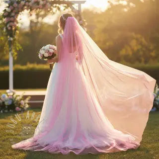 Tule voor TUTU-rok Rainbow design B