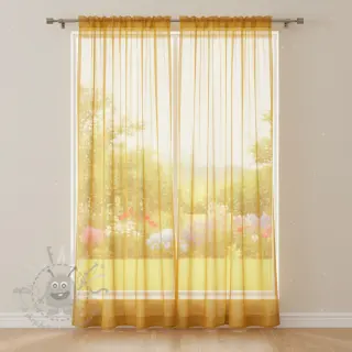 Tule voor TUTU-rok ochre 160 cm