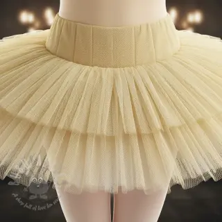 Tule voor TUTU-rok light yellow 160 cm
