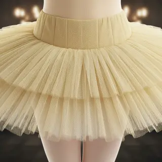 Tyl na TUTU light yellow 160 cm