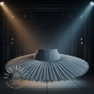 Tule voor TUTU-rok old blue 160 cm