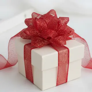 Tyl na TUTU ROYAL SPARKLE red silver