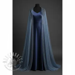 Tule voor TUTU-rok ROYAL SPARKLE jeans silver