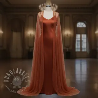 Tule voor TUTU-rok ROYAL SPARKLE rust gold