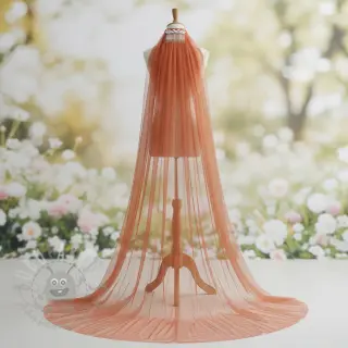 Tule voor TUTU-rok ROYAL SPARKLE rust gold