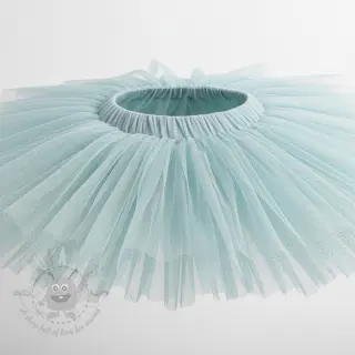 Tule voor TUTU-rok ROYAL SPARKLE light blue gold