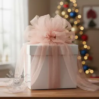 Tule voor TUTU-rok ROYAL SPARKLE rose gold