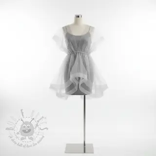 Tule voor TUTU-rok ROYAL SPARKLE grey silver