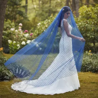 Tule voor TUTU-rok SPOT cobalt