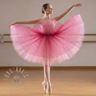 Tule voor TUTU-rok SPOT dark fuchsia