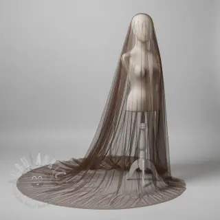 Tule voor TUTU-rok chocolate 160 cm