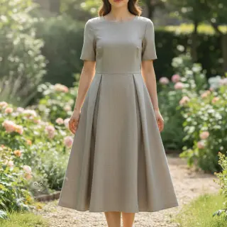 Linnen met katoen Lico beige