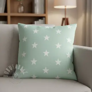 Katoenen stof Stars mint