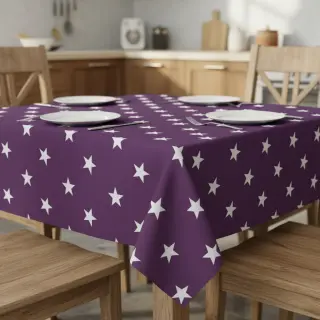 Bavlnená látka Stars purple