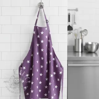 Katoenen stof Stars purple
