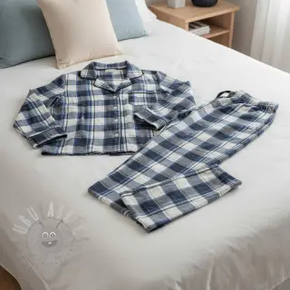Katoenen stof YARN DYED CHECK BRUSHED Silva design A