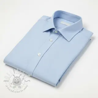 Katoenen popeline baby light blue