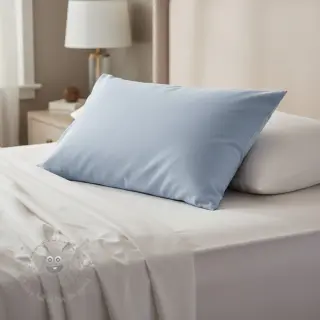 Katoenen popeline baby light blue