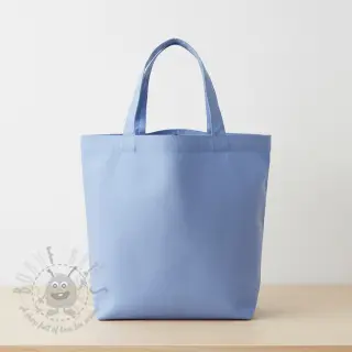 Katoenen popeline dark sky blue