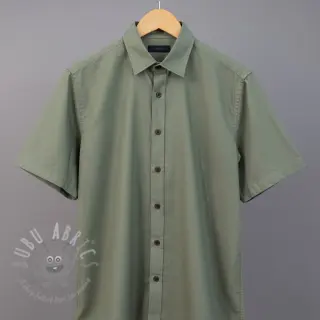 Katoenen popeline olive