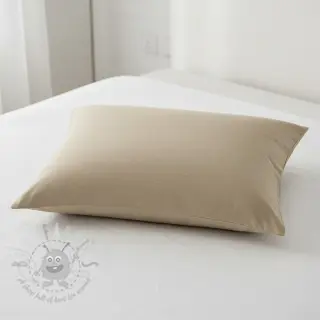 Katoenen popeline light brown