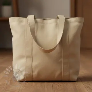 Katoenen popeline light brown