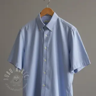 Katoenen popeline light blue lavender
