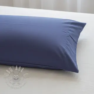 Katoenen popeline dark blue lavender