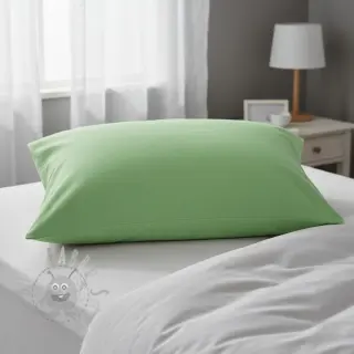Katoenen popeline neon green
