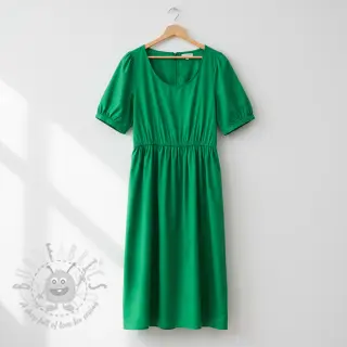 Katoenen popeline kelly green
