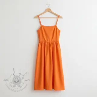 Katoenen popeline tangerine