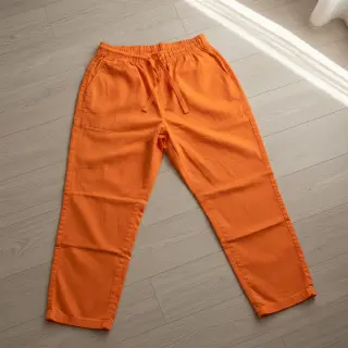 Bavlnený popelín tangerine