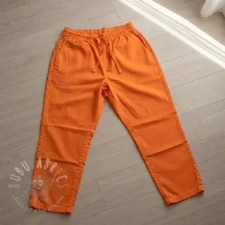 Katoenen popeline tangerine
