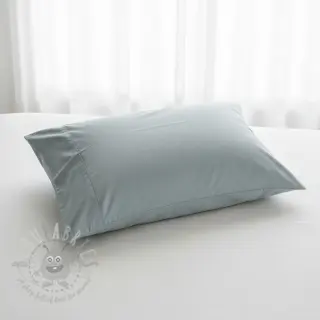Katoenen popeline pale turquoise
