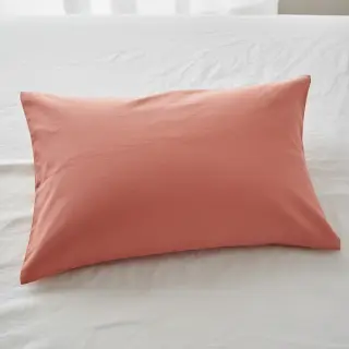 Bavlnený popelín dark coral