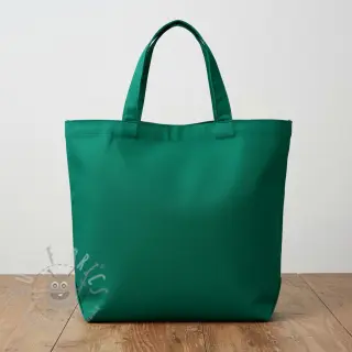 Katoenen popeline dark emerald