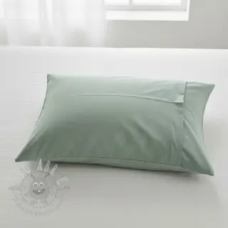 Katoenen popeline dark mint