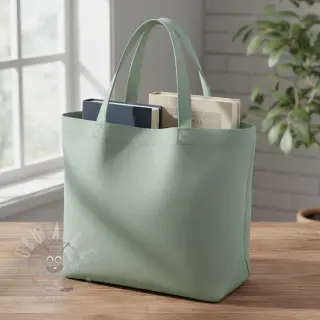 Katoenen popeline dark mint