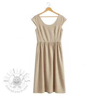 Katoenen popeline beige