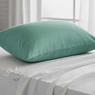 Katoenen popeline cyan