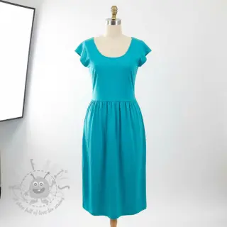Katoenen popeline light turquoise