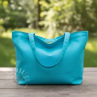 Katoenen popeline light turquoise