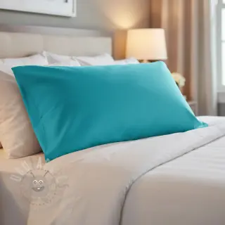 Katoenen popeline light turquoise