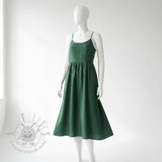Katoenen popeline dark green
