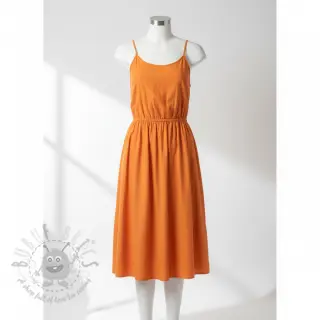 Katoenen popeline apricot